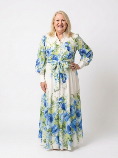 Clara – Elegant Long Sleeve Dress for Women - Image 3