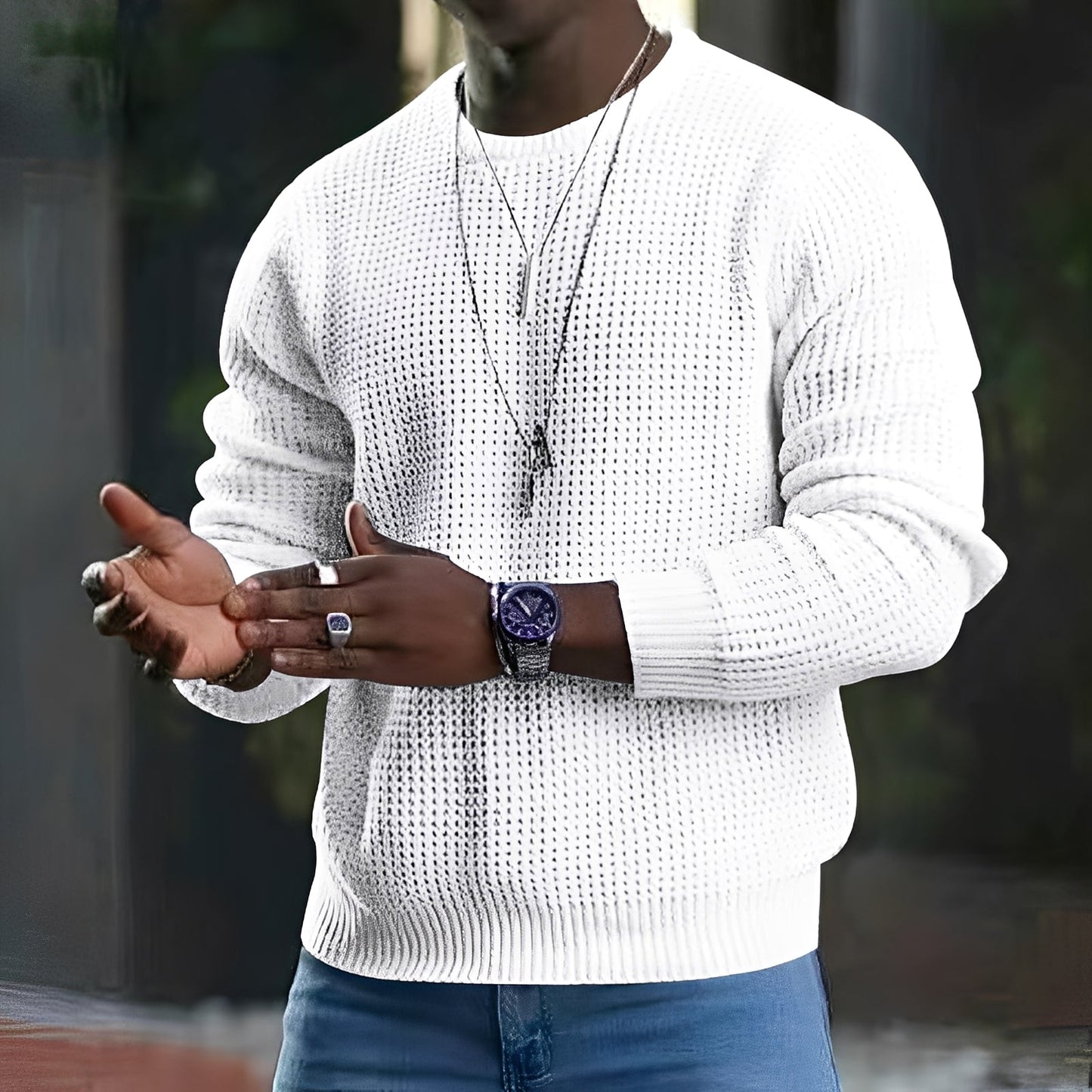 Iván – Męski sweter o grubym splocie dla nowoczesnych mężczyzn