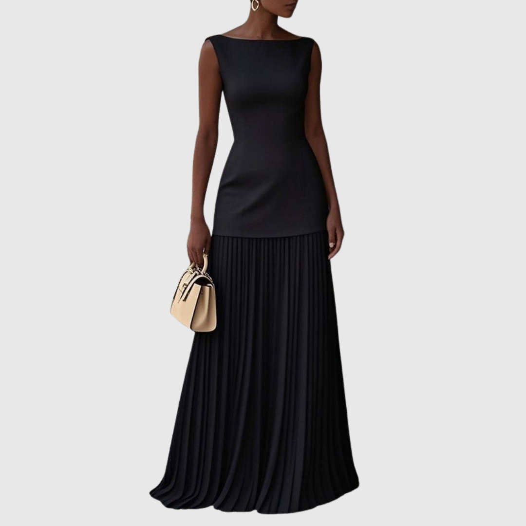 Julia – Elegant Pleated Evening Dress for Women - Image 3