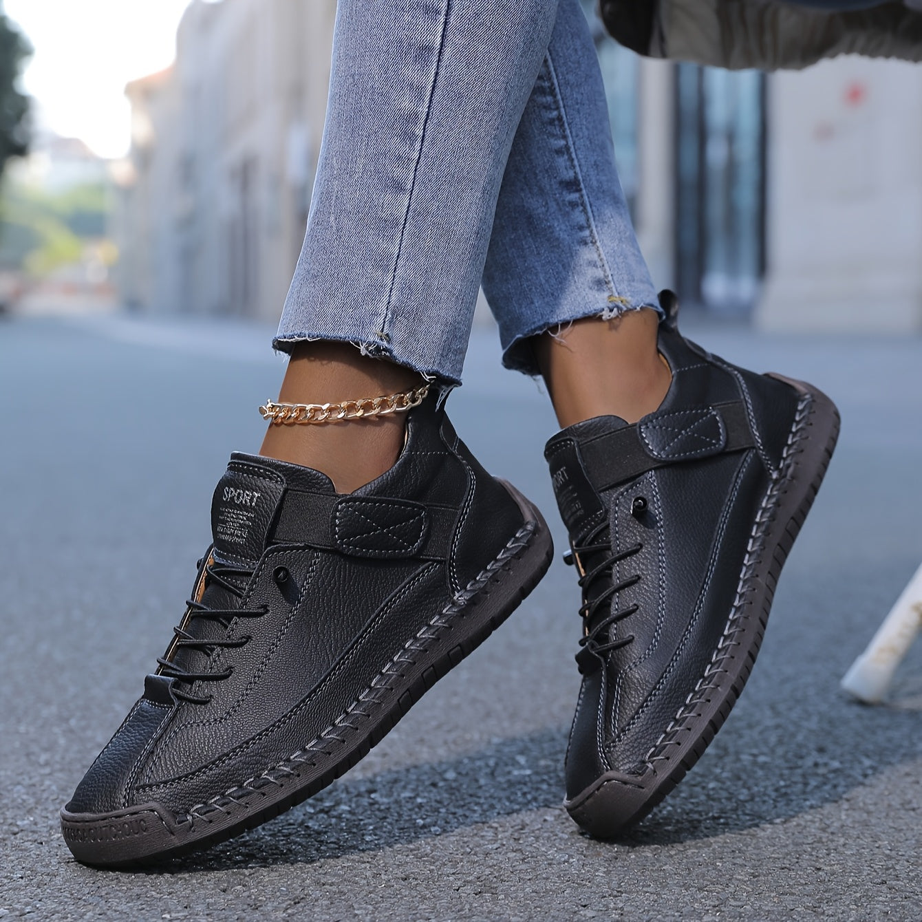 Mia – Women Sporty Lace-Up Sneakers - Image 3