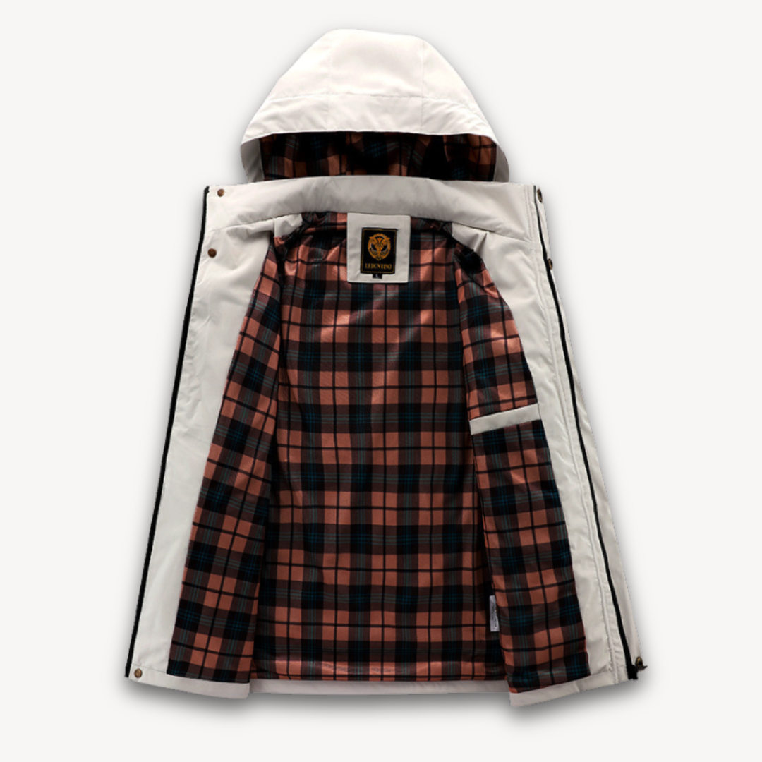 Krzysztof – Męska Kurtka Outdoor z Kapturem i Funkcyjnymi Kieszeniami