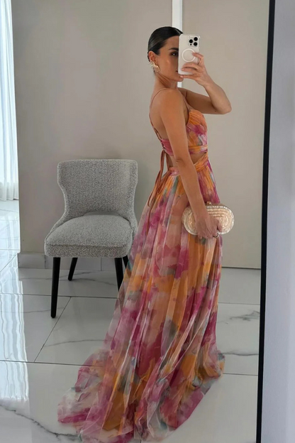Nicole – Elegantes Maxikleid mit Falten für Damen - Image 5