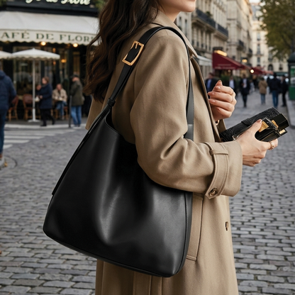 Aria - Vegan Leather Minimalist Shoulder Bag - Image 2