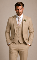 Elegancki garnitur męski trzyczęściowy w kolorze czarnym - 4 - Livia-Moda