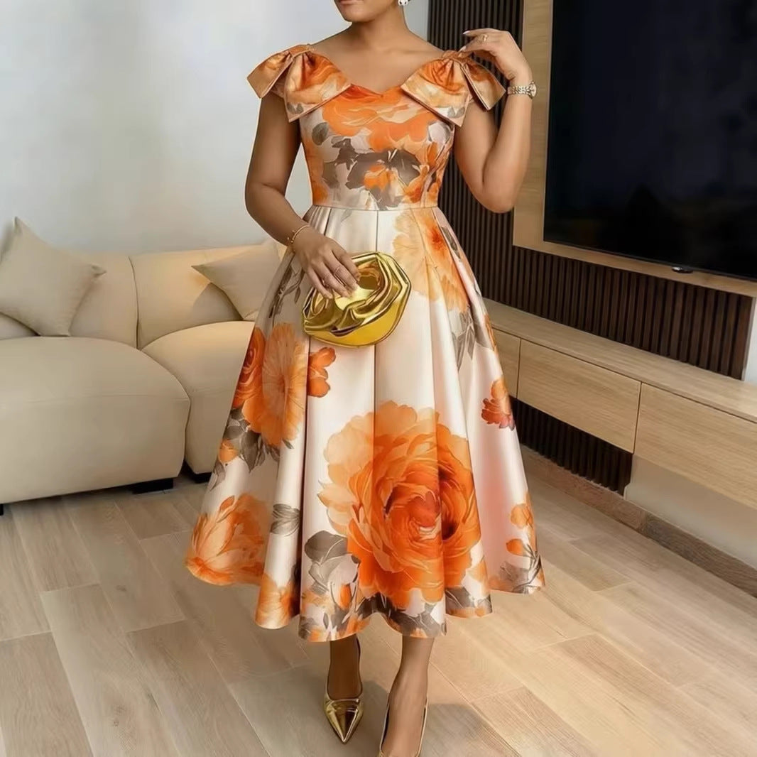 Kirsten – Women Floral Print Midi Dress - Image 5