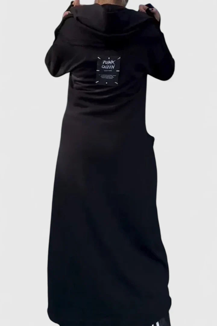 Zara – Asymetryczna długa bluza z kapturem dla kobiet