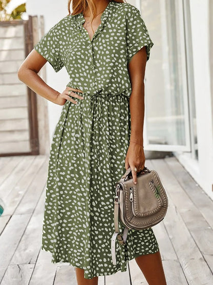 Gerda – Women Printed Midi Dress - Image 2