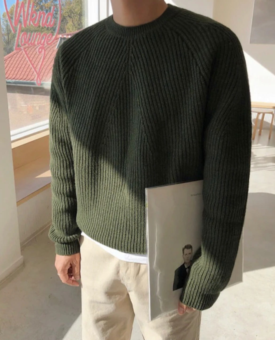 Mateo – Męski sweter o grubym, prążkowanym splocie