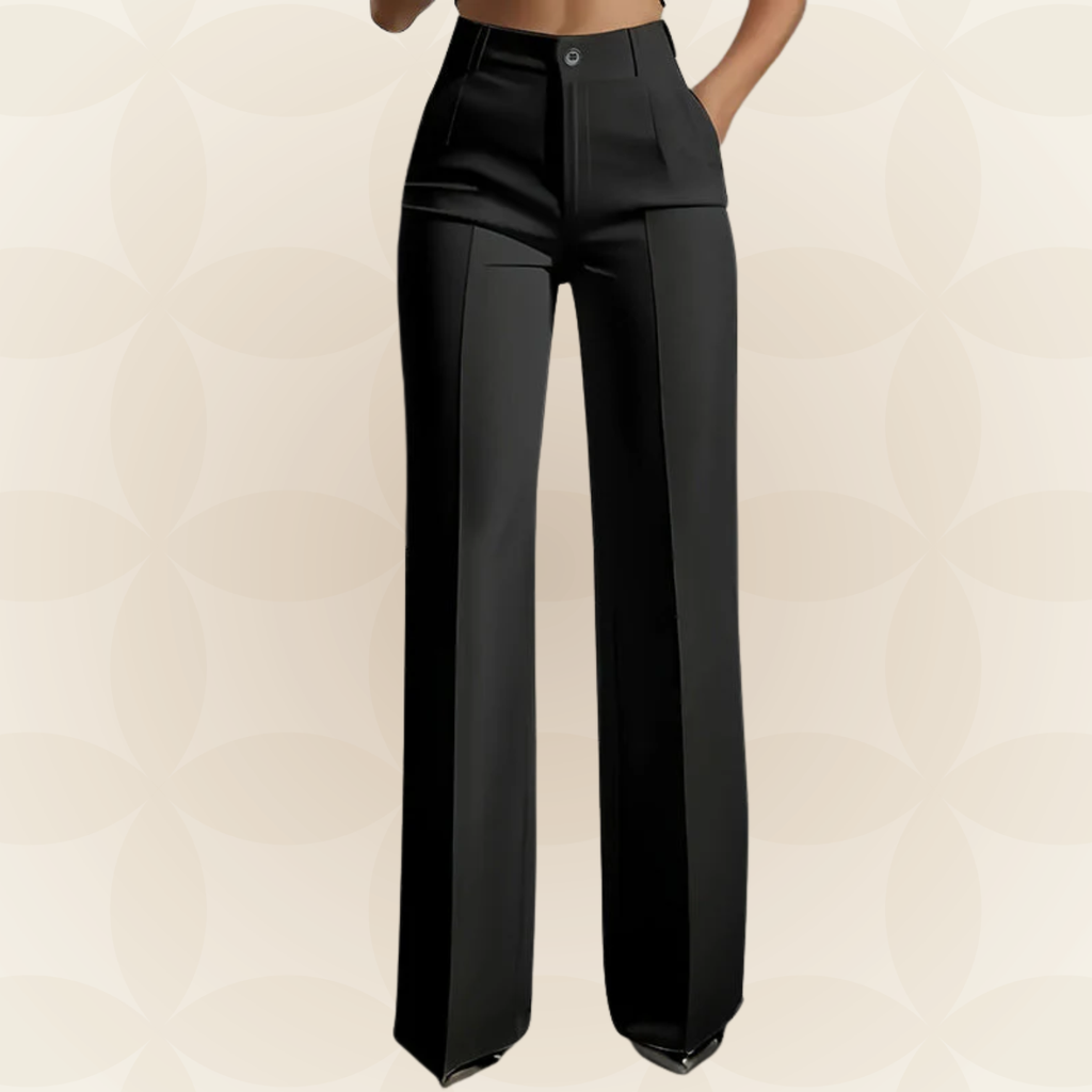 Karin – Elegant Wide-Leg Trousers - Image 1