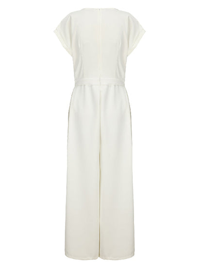 Kirsten – Elegant Cap Sleeve Wide Leg Jumpsuit - Image 13