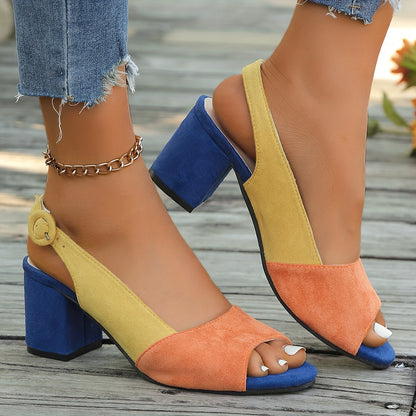 Lea – Women Slingback Block Heels - Image 5