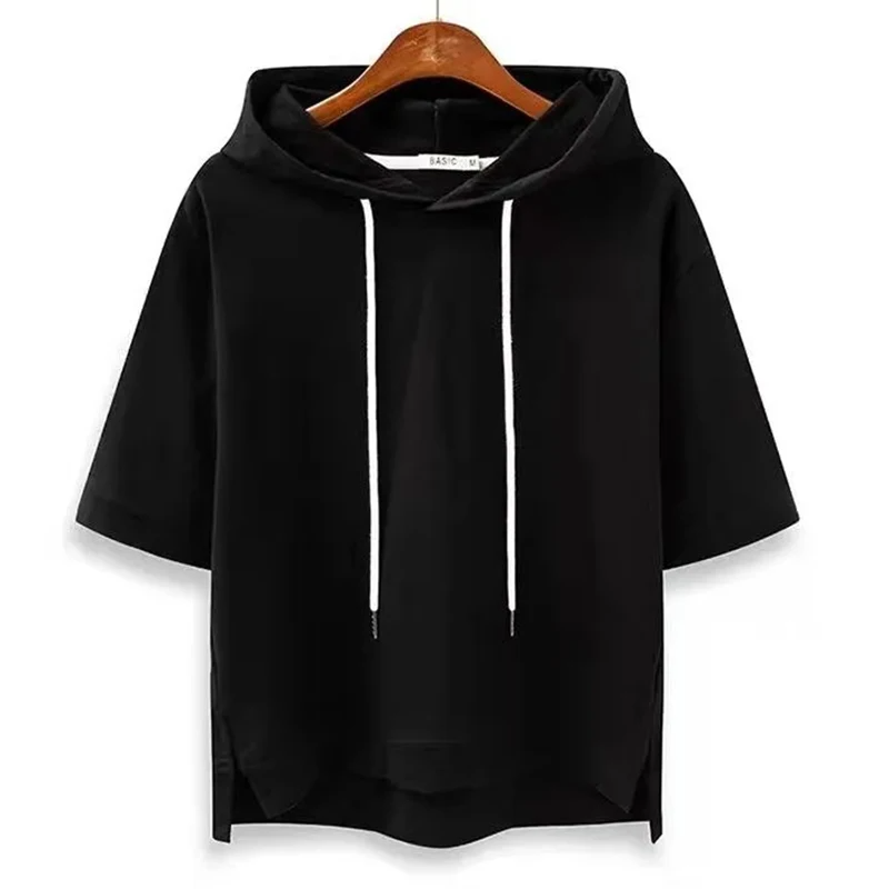 Lena – Bluza z kapturem z krótkim rękawem