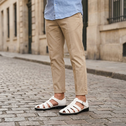 Bastian – Leather Sandals Closed Toe for Men - Image 4