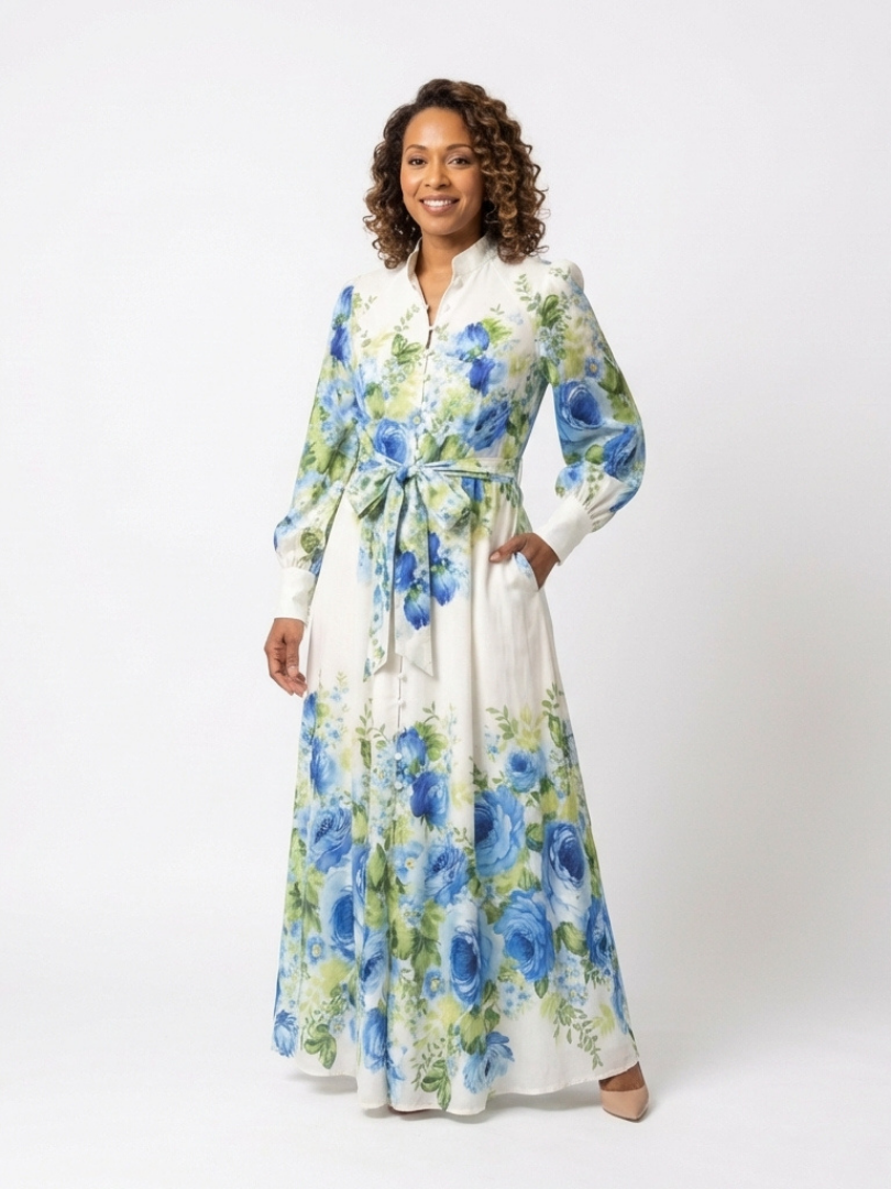 Clara – Elegant Long Sleeve Dress for Women - Image 4