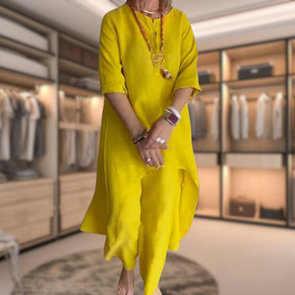 María – Wygodny damski zestaw z tuniką i spodniami