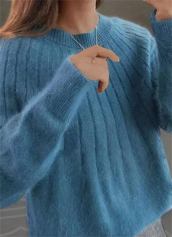 Agnieszka – Miękki Damski Sweter z Długim Rękawem
