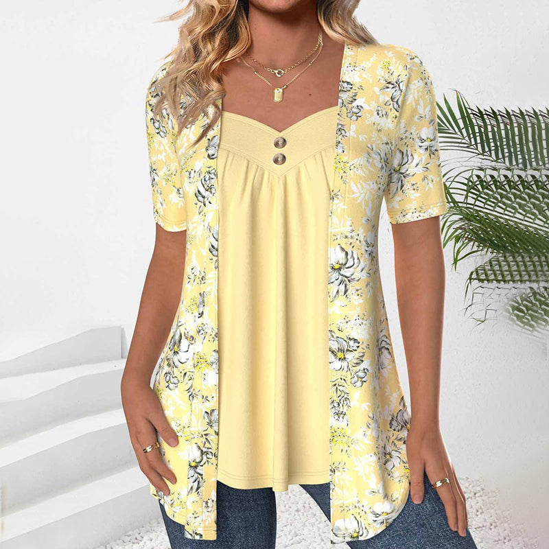 Verena – Floral Summer Blouse - Image 1
