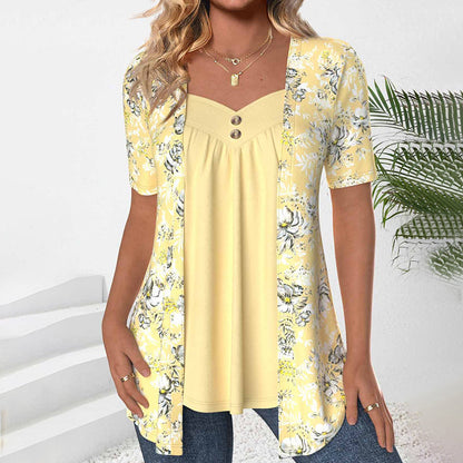 Verena – Floral Summer Blouse - Image 1