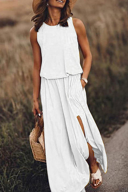 Katrin – Women Loose Fit Slit Maxi Dress - Image 9