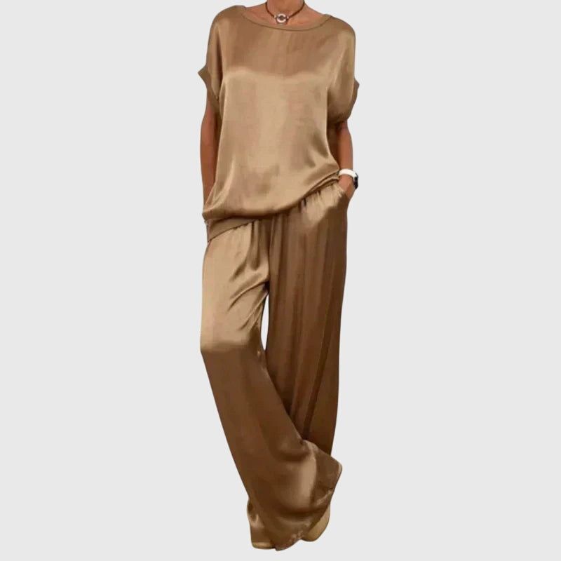 Carina – Women Satin Luxe Lounge Set - Image 9
