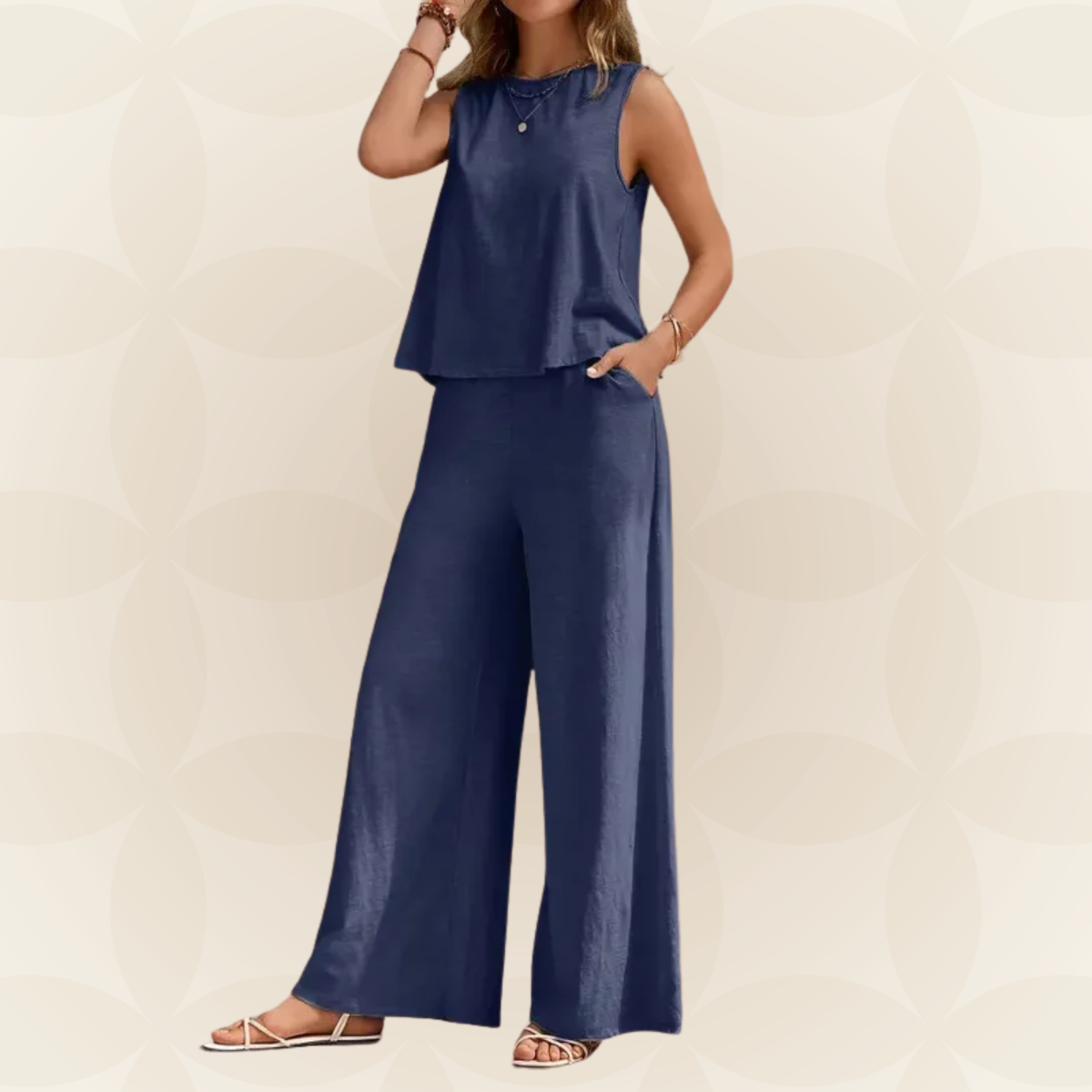 Cornelia – Chic wide-leg Summer Jumpsuit - Image 2