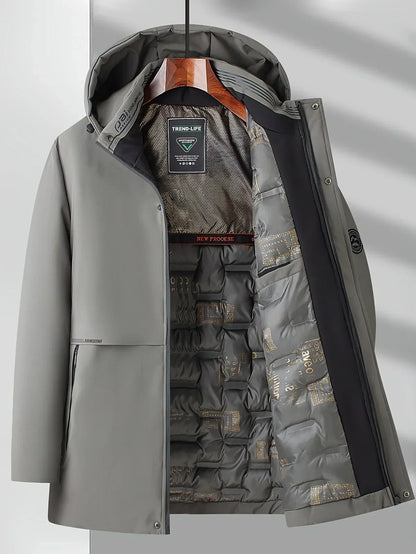 Daniel – Techniczna zimowa parka męska z kapturem o nowoczesnym kroju