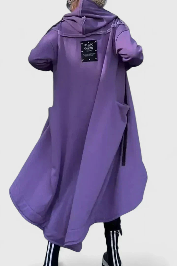 Zara – Asymetryczna długa bluza z kapturem dla kobiet