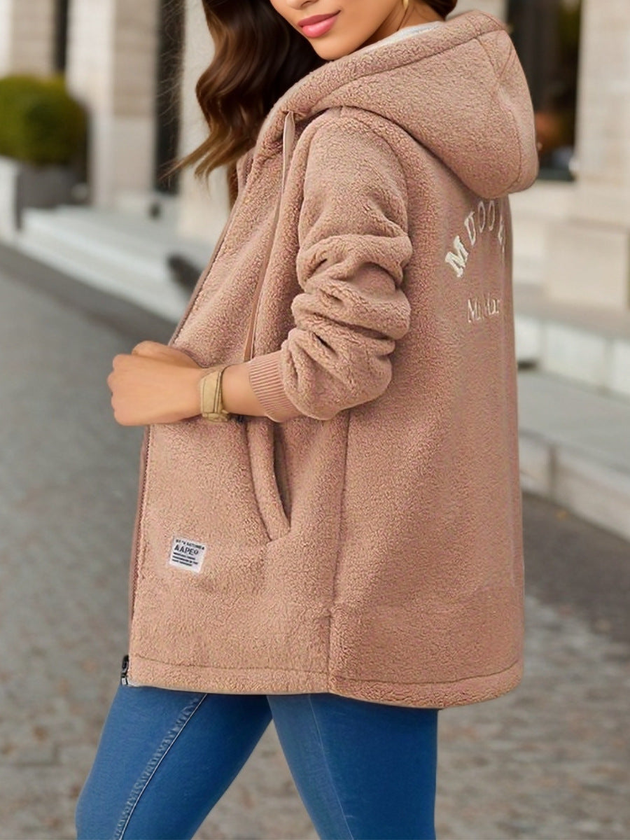 Emma – Damska bluza polarowa z kapturem