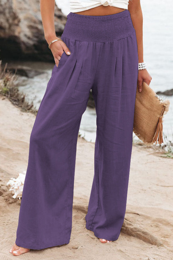 Daniela – Women Pocketed Smocked Pants - Image 21