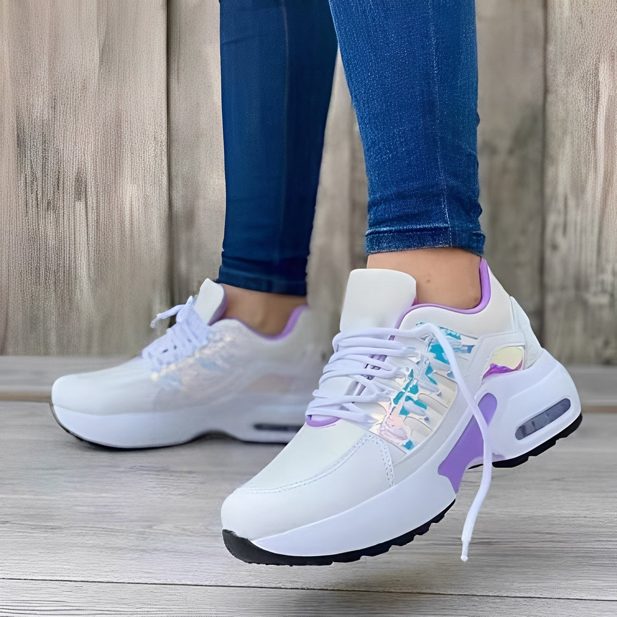 Aero – Buty sportowe damskie sneakersy na platformie