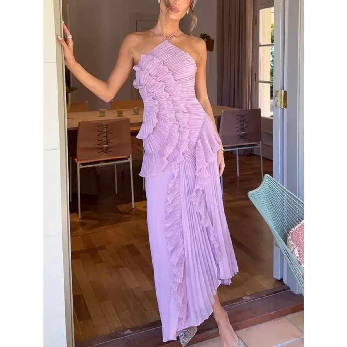 Emilia – Elegant Pleated Dress for Women - Image 8