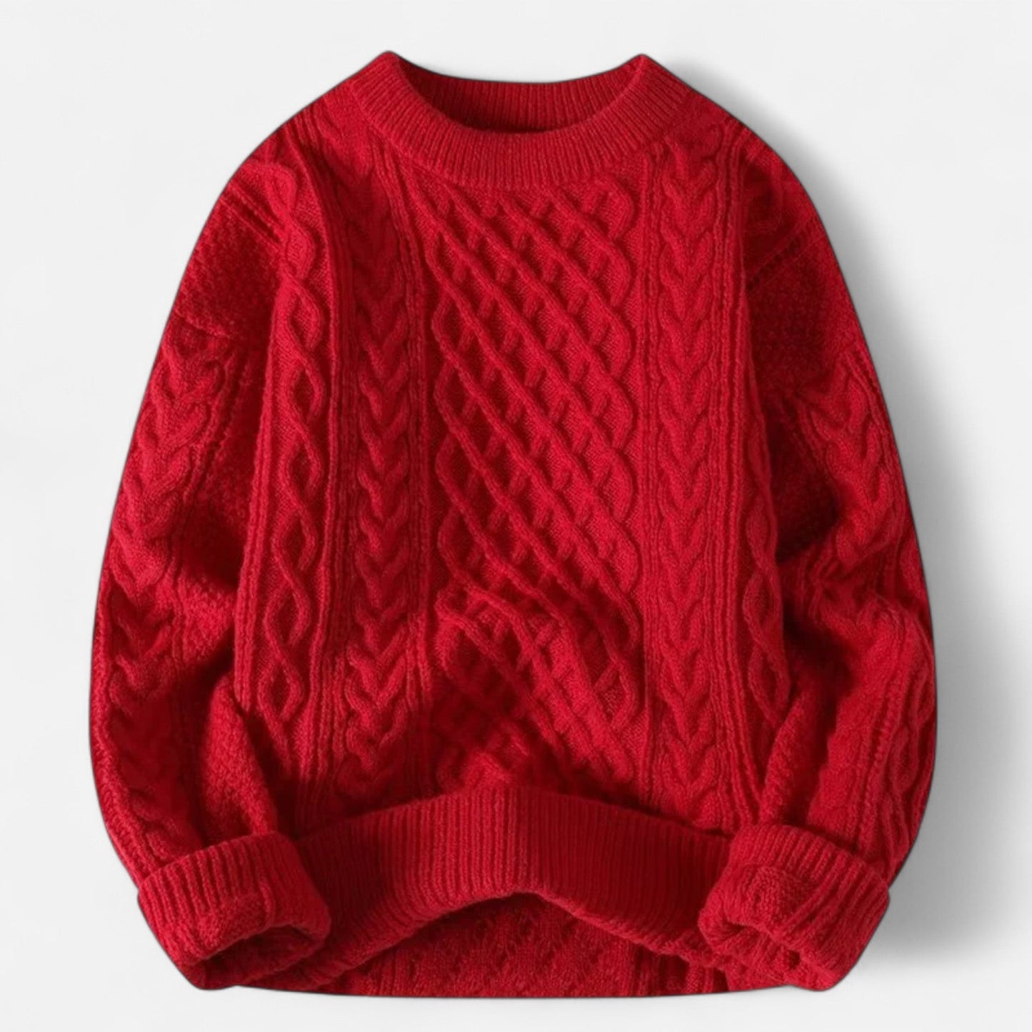 Daniel – Klasyczny sweter męski z grubym splotem o ponadczasowym kroju