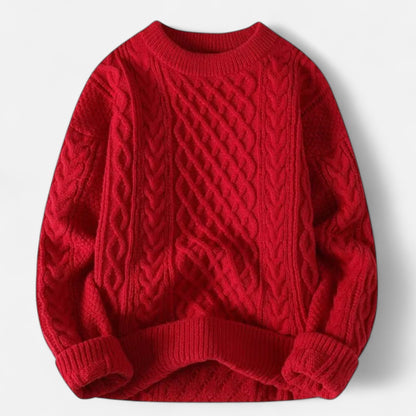 Daniel – Klasyczny sweter męski z grubym splotem o ponadczasowym kroju