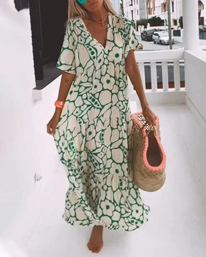 Karin – Women Floral Print Maxi Dress - Image 7