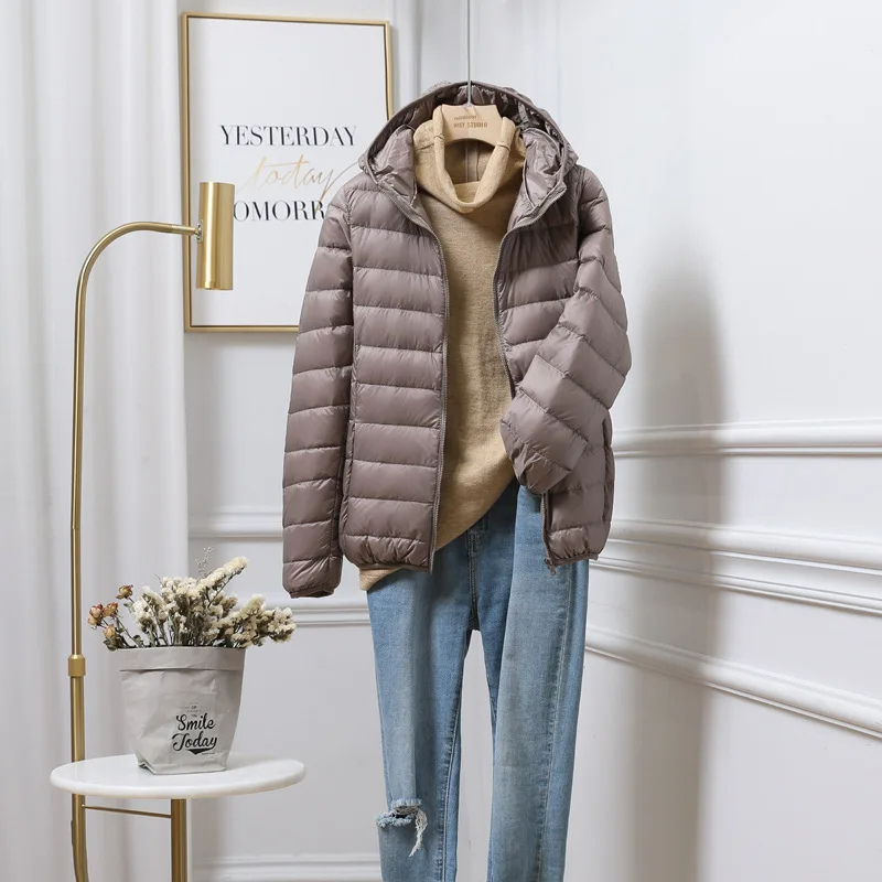 Elena – Lekka pikowana kurtka damska z kapturem