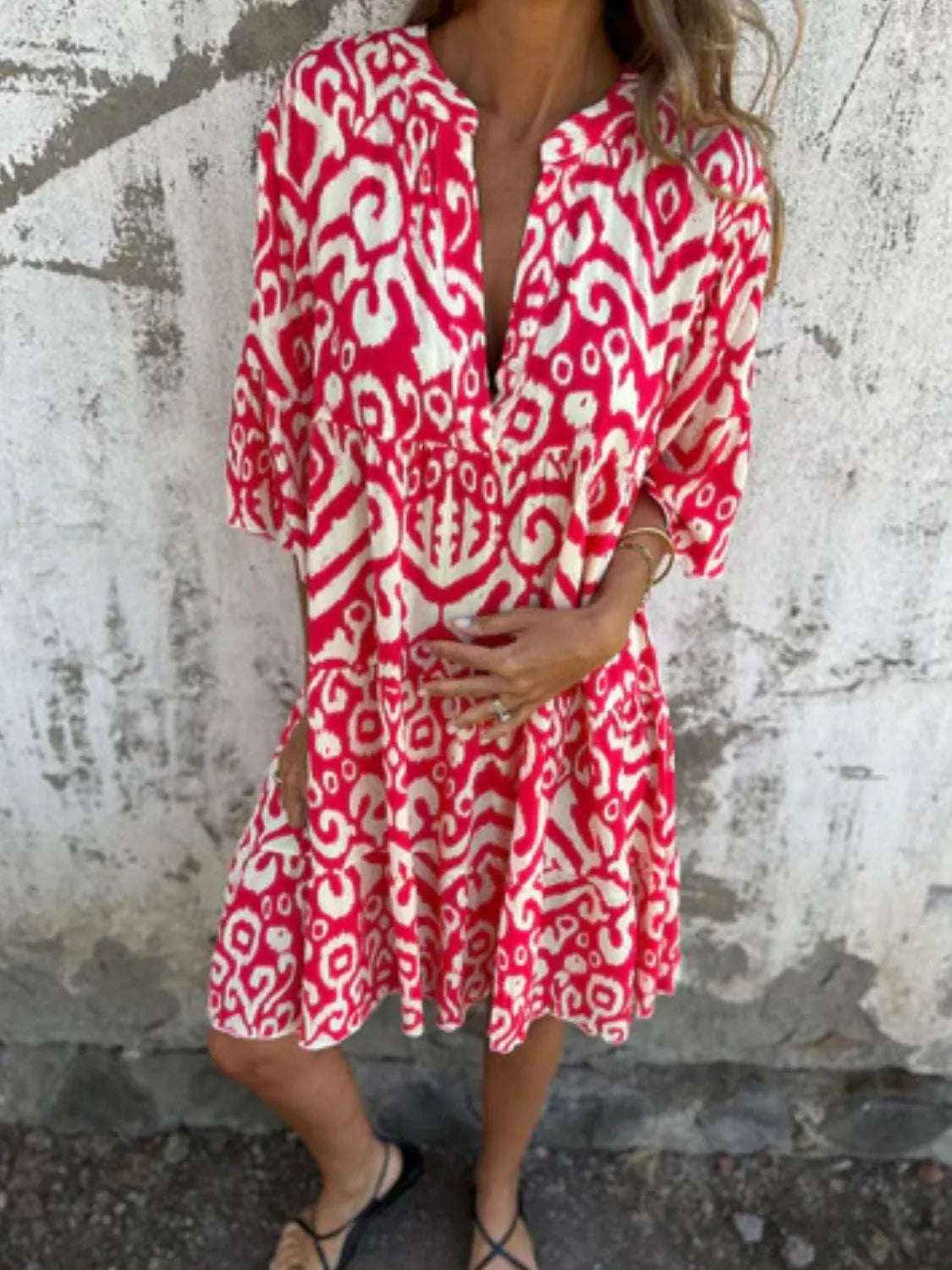 Lea – Women Floral Print Summer Dress - Image 16