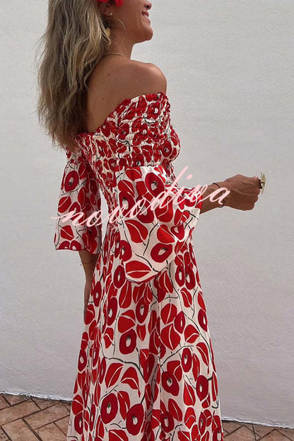 Anna – Off-shoulder Floral Maxi Dress for Women - Image 6