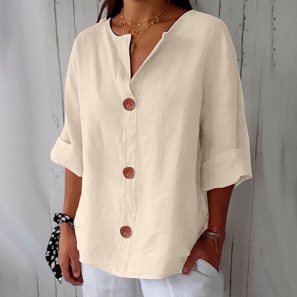 Mara – Chic Button-Up Blouse - Image 4