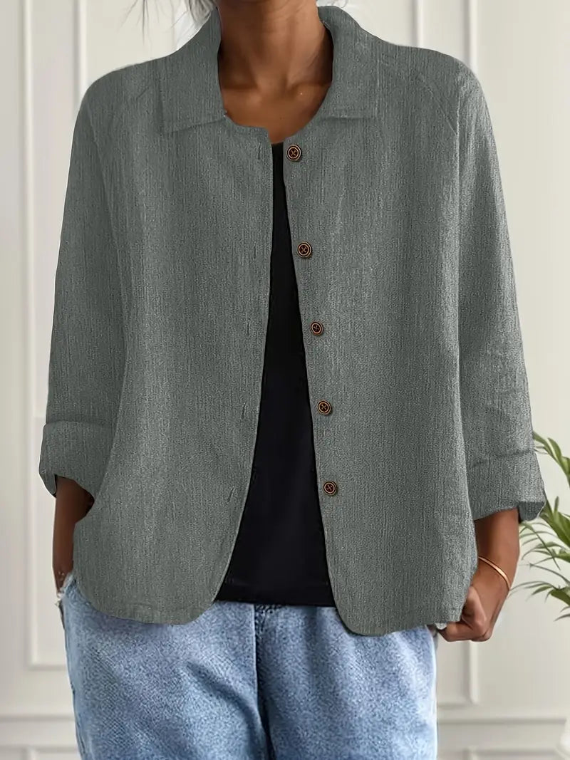 Clara – Women Jacket with Button Closure Jacket - Image 5