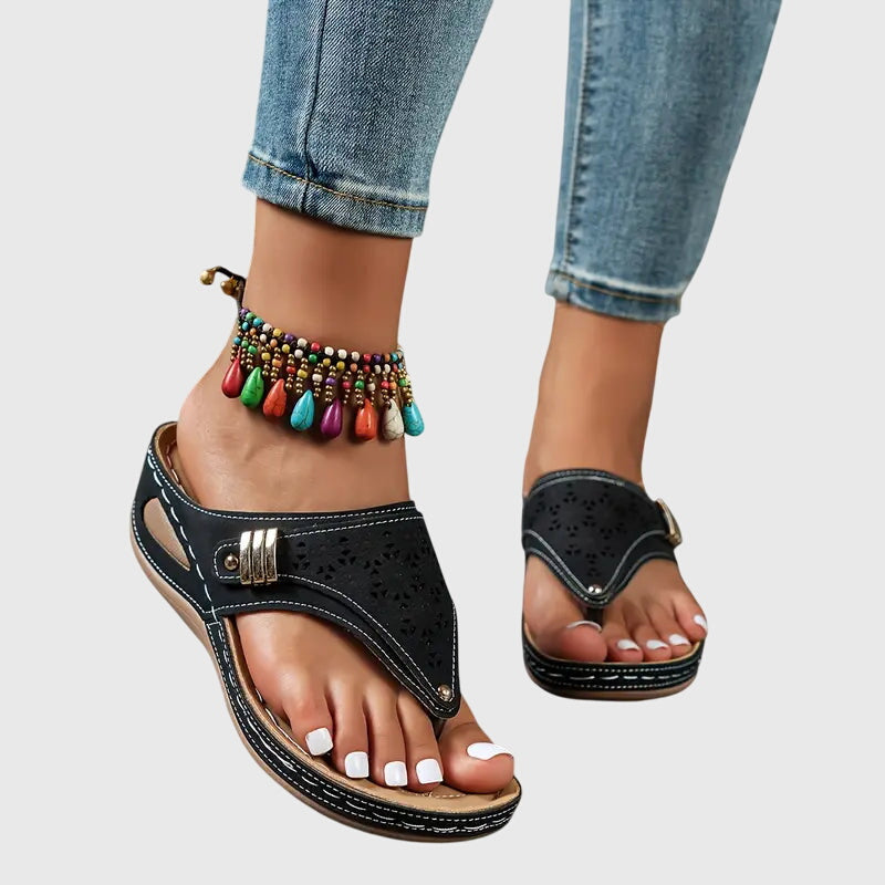 Carina – Women Slip On Flat Sandals - Image 7