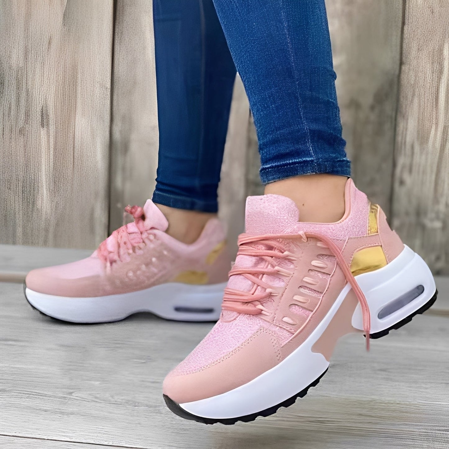 Aero – Buty sportowe damskie sneakersy na platformie