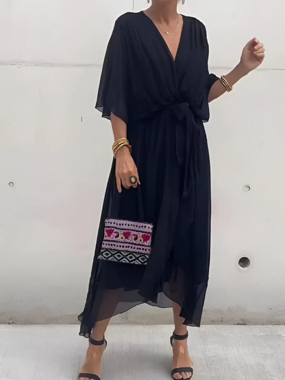 Vanessa – Women Elegant Wrap Dress - Image 1
