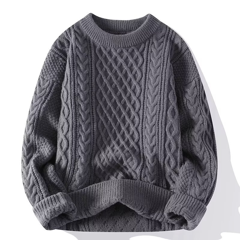 Noir – Sweter damski z warkoczowym splotem