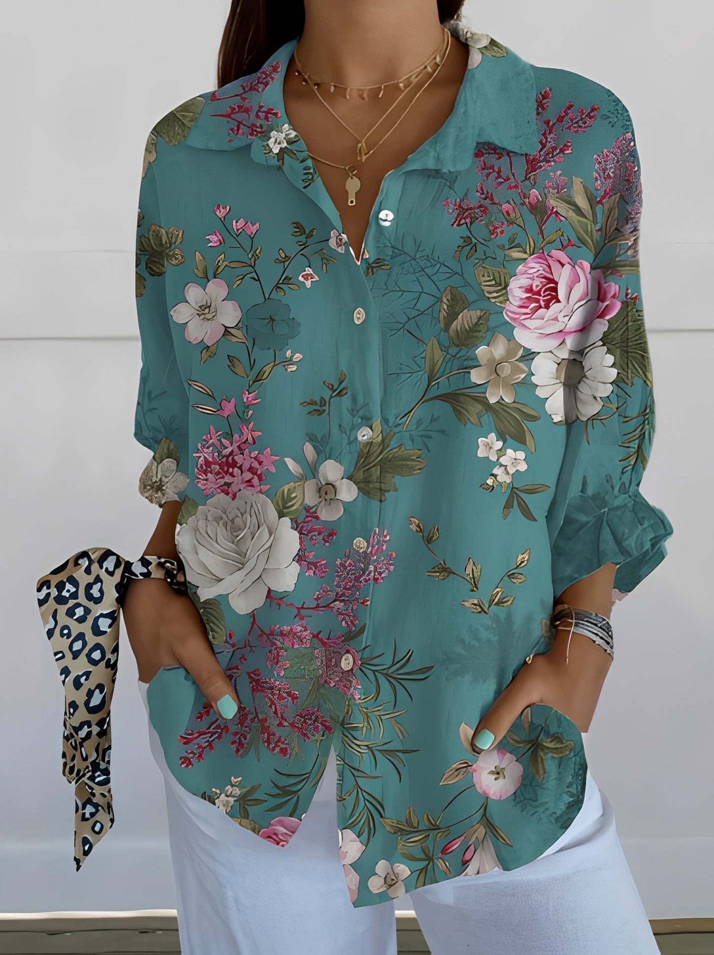 María – Stylowa Artystyczna Bluzka Damska