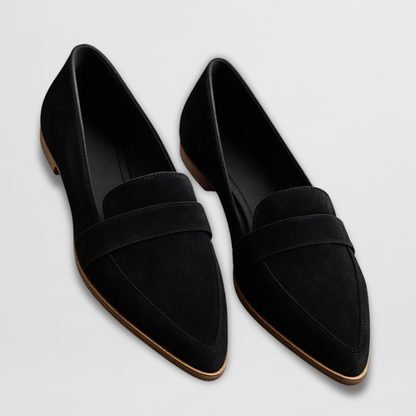 Yvonne – Women Pointed Toe Suede Flats - Image 3