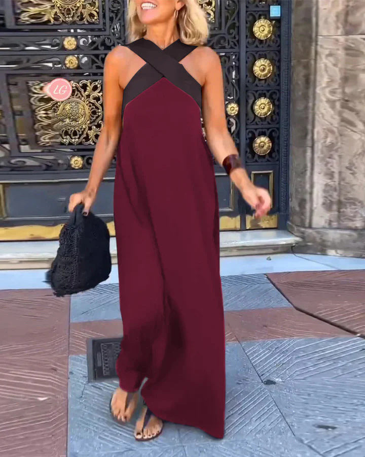 Emma – Women Breathable Crossed Maxi Dress - Image 8