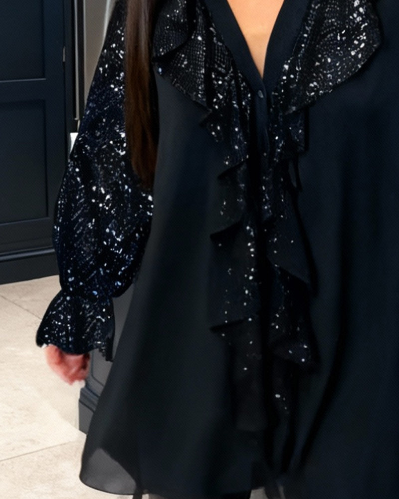 Sarah – Elegant Ruffled Blouse - Image 2