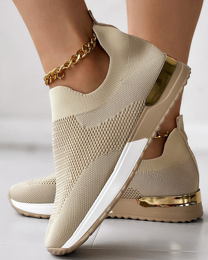 Karolina – Stylowe Sneakersy Damskie z Elastyczną Cholewką