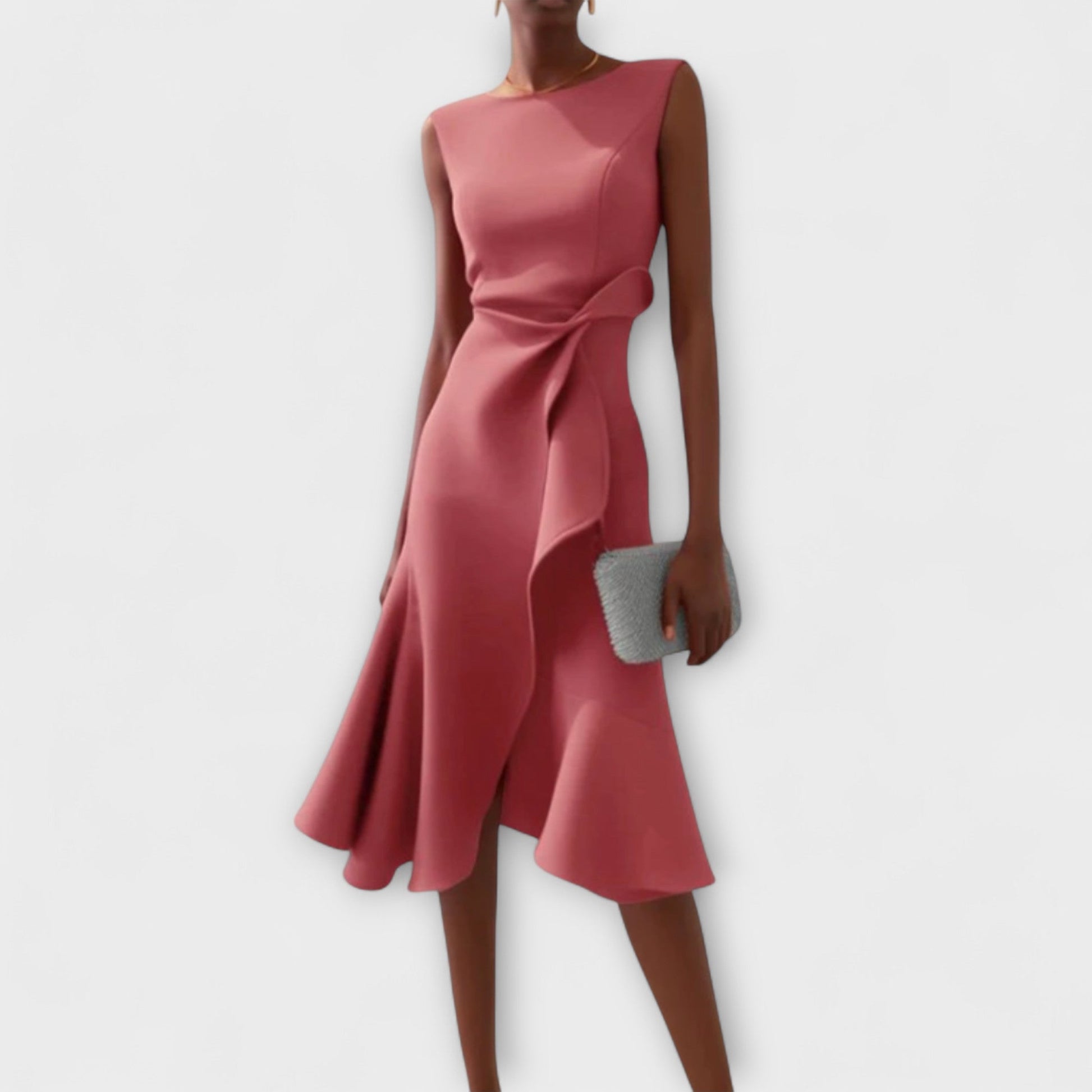 Lena – Asymmetrisches Abendkleid mit drapierten Einsätzen - Image 3