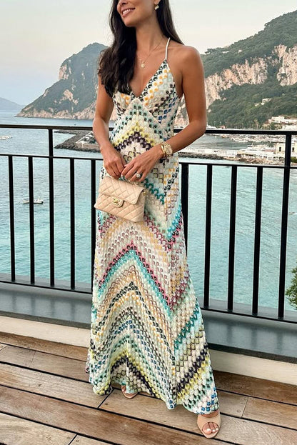 Theresa – Elegant Knit Herringbone Dress for Women - Image 9